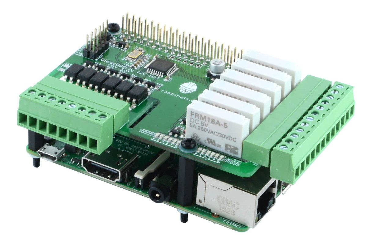 Di6acdq6rly I2c Hat Mounted On Raspberry Pi View A56ad6ce